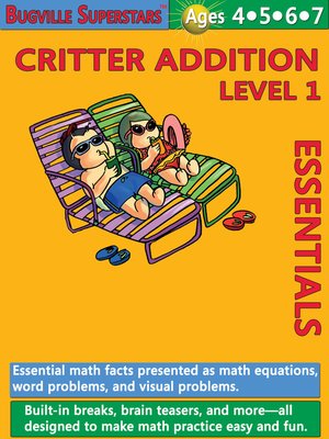 cover image of Critter Addition Essentials Level 1